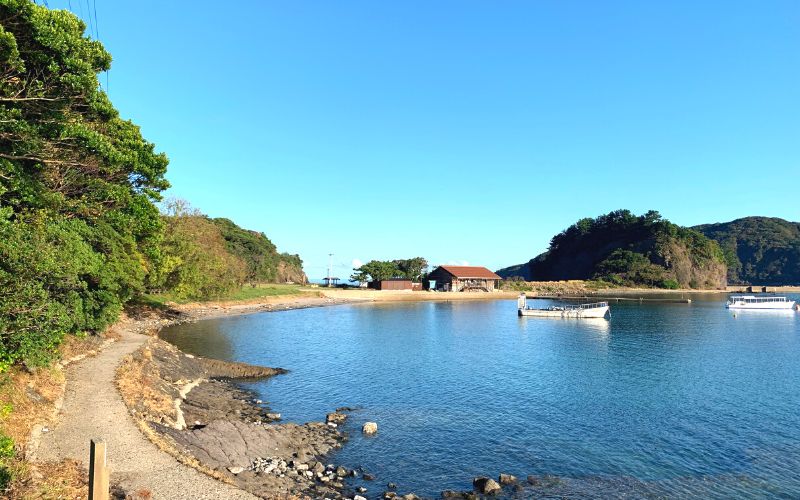桂島の釣り場の風景